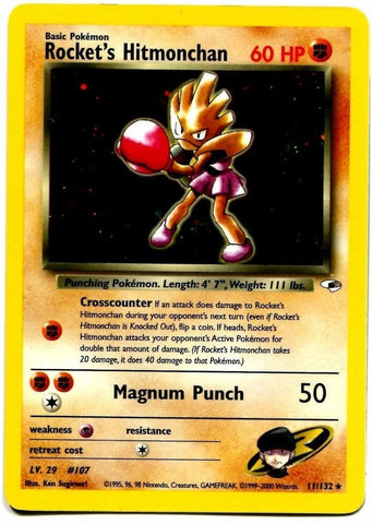 Rocket's Hitmonchan (11/132) [Gym Heroes Unlimited] 