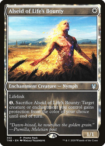 Alseid of Life's Bounty (Promo Pack) [Theros Beyond Death Promos] 