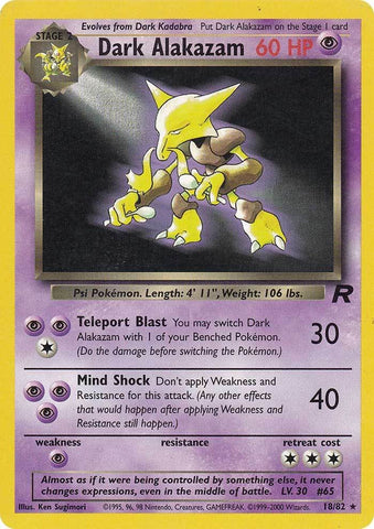 Dark Alakazam (18/82) [Team Rocket Unlimited] 