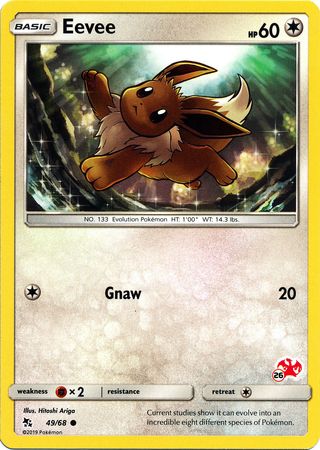 Eevee (49/68) (Charizard Stamp #26) [Battle Academy 2020] 
