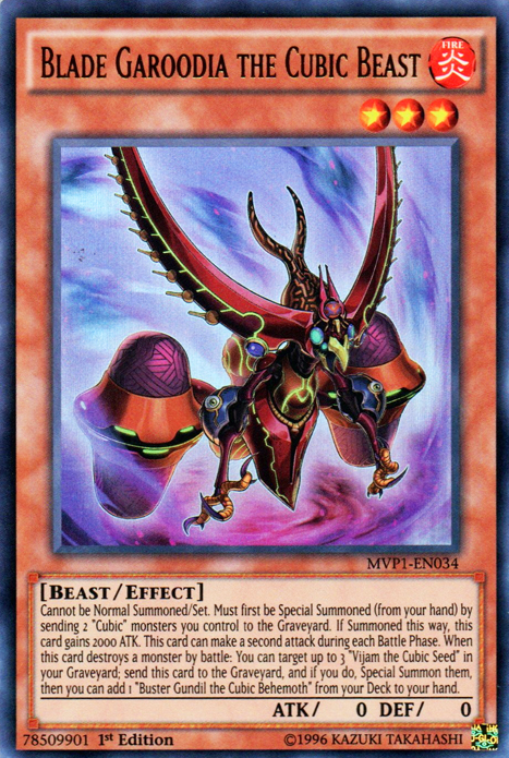 Blade Garoodia the Cubic Beast [MVP1-EN034] Ultra Rare 