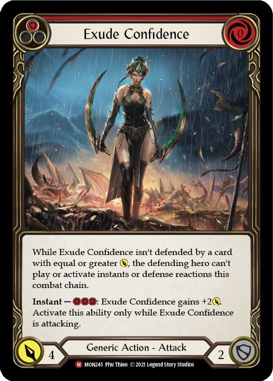 Exude Confidence [MON245-RF] (Monarch) 1st Edition Rainbow Foil 