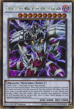 Dragocytos Corrupted Nethersoul Dragon [PGL2-EN014] Gold Secret Rare 