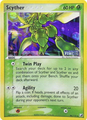 Scyther (46/115) (Stamped) [EX: Unseen Forces] 