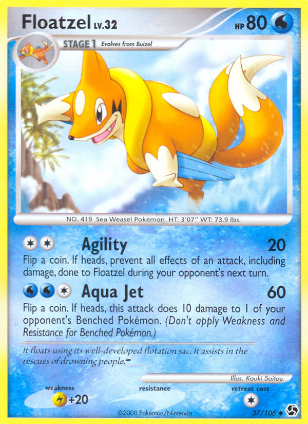 Floatzel (37/106) [Diamond &amp; Pearl: Great Encounters] 