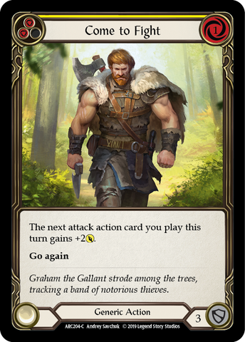 Come to Fight (Yellow) [ARC204-C] (Arcane Rising) 1st Edition Normal 
