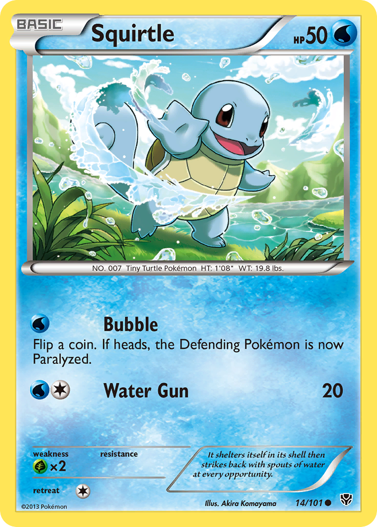 Squirtle (14/101) [Black &amp; White: Plasma Blast] 
