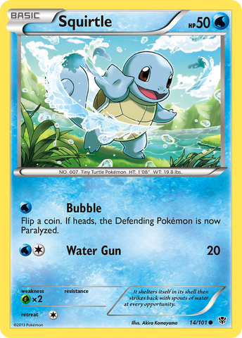 Squirtle (14/101) [Black &amp; White: Plasma Blast] 