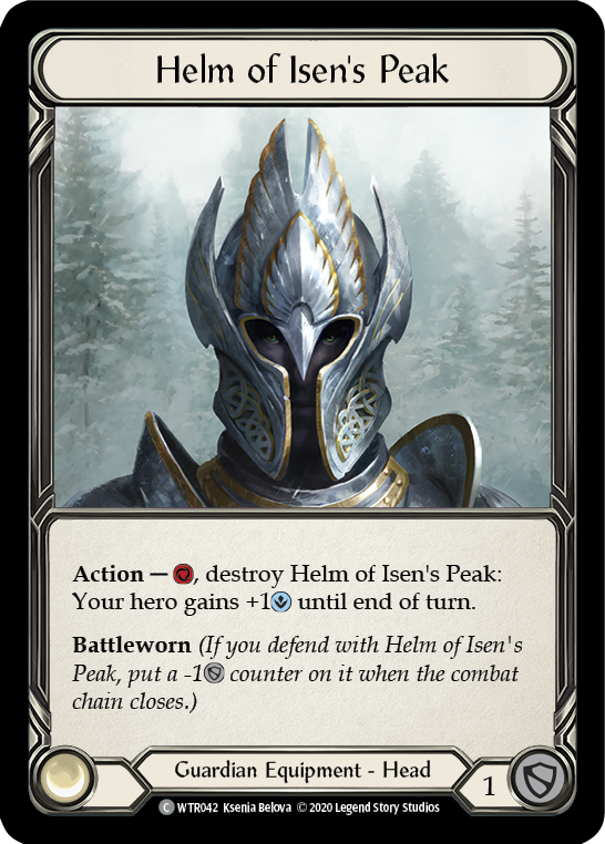 Helm of Isen's Peak [U-WTR042] (Welcome to Rathe Unlimited) Unlimited Rainbow Foil 