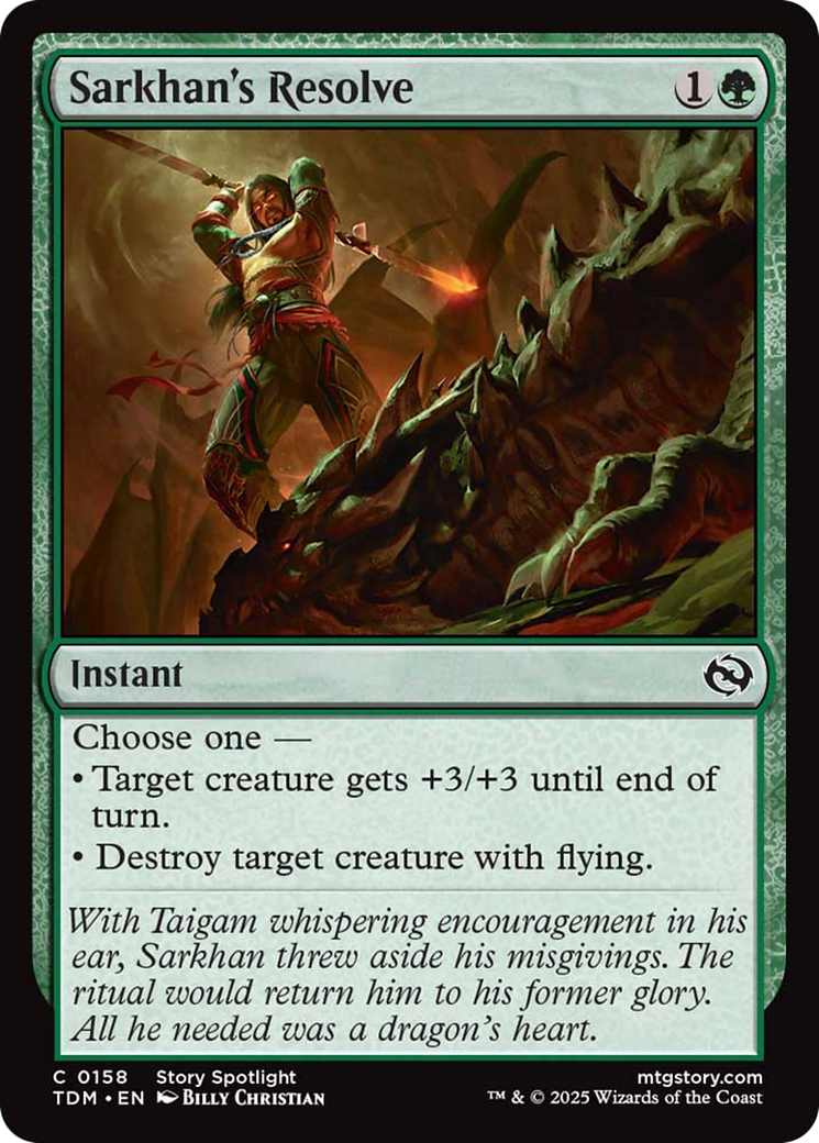 Sarkhan's Resolve [Tarkir: Dragonstorm] 