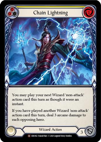 Chain Lightning [U-CRU162] (Crucible of War Unlimited) Unlimited Rainbow Foil 