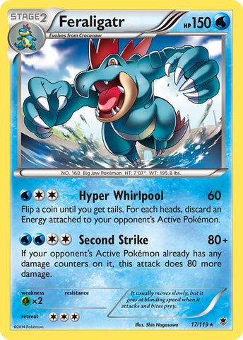 Feraligatr (17/119) (Theme Deck Exclusive) [XY: Phantom Forces] 