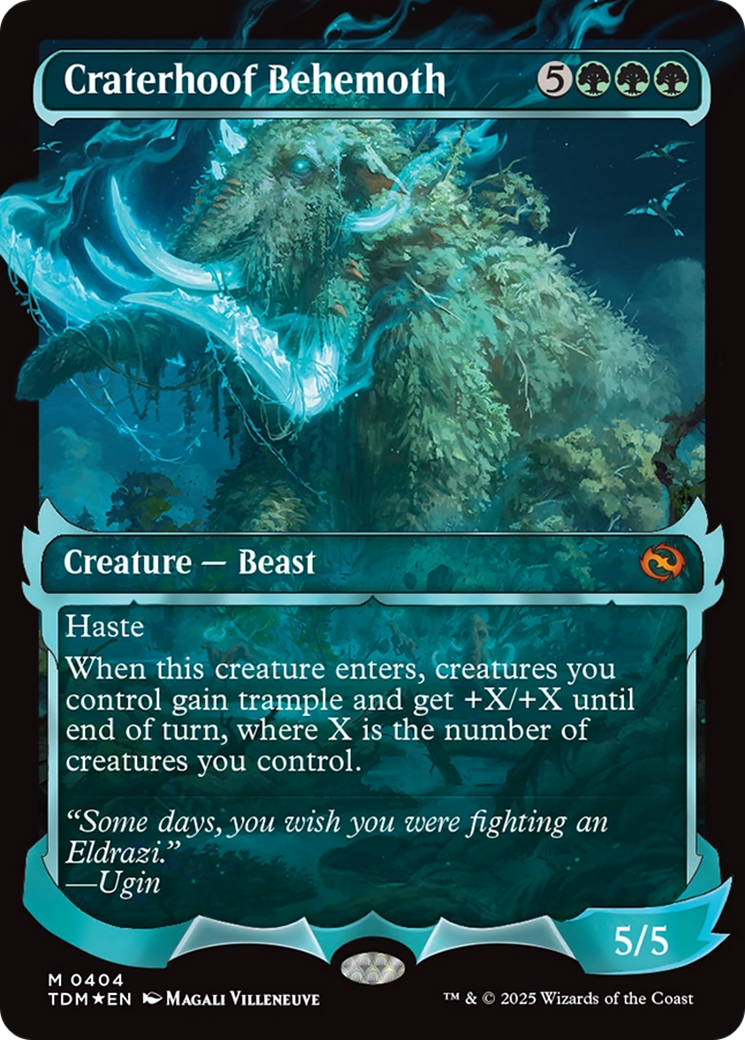 Craterhoof Behemoth (Showcase) [Tarkir: Dragonstorm] 