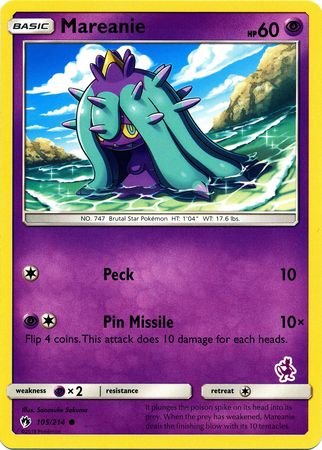 Mareanie (105/214) (Mewtwo Deck) [Battle Academy 2020] 
