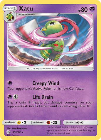 Xatu (79/236) [Sun &amp; Moon: Cosmic Eclipse] 