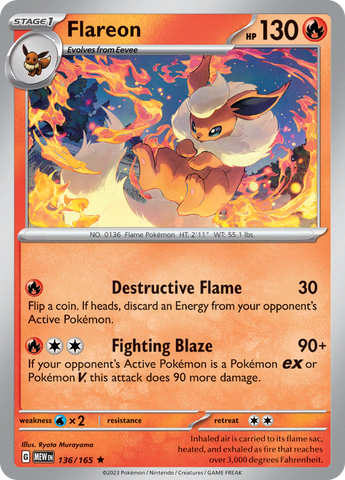 Flareon (136/165) [Scarlet &amp; Violet: 151] 