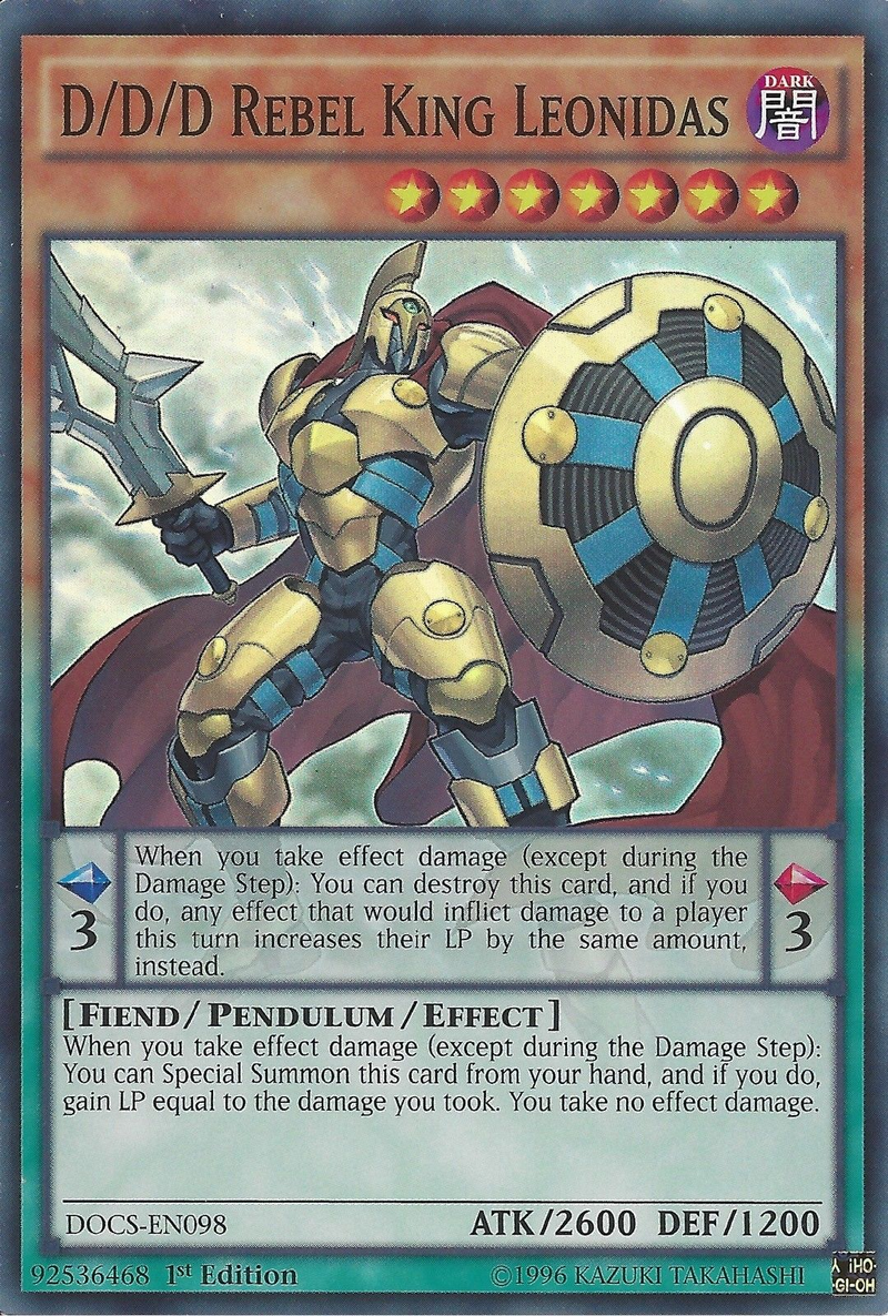 D/D/D Rebel King Leonidas [DOCS-EN098] Super Rare 