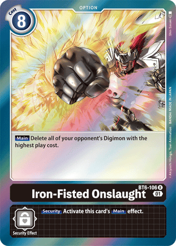 Iron-Fisted Onslaught [BT6-106] [Double Diamond] 