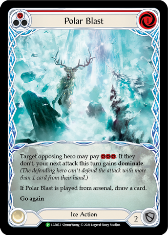 Polar Blast (Red) [LGS072] (Promo) Rainbow Foil 