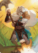 Ajani, Sleeper Agent Art Card [Dominaria United Art Series] 