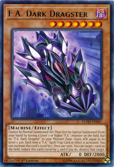 FA Dark Dragster [FLOD-EN087] Rare 