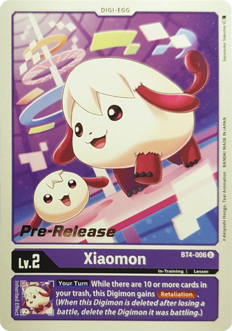 Xiaomon [BT4-006] [Great Legend Pre-Release Promos] 