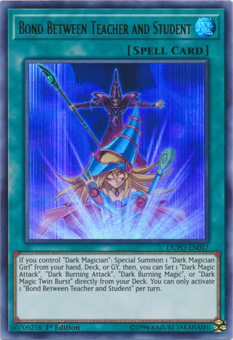 Bond Between Teacher and Student [DUPO-EN017] Ultra Rare 