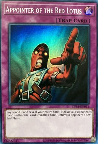 Appointer of the Red Lotus [OP14-EN011] Super Rare 