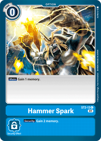 Hammer Spark [ST2-13] (Alternative Art) [Starter Deck: Ulforce Veedramon] 