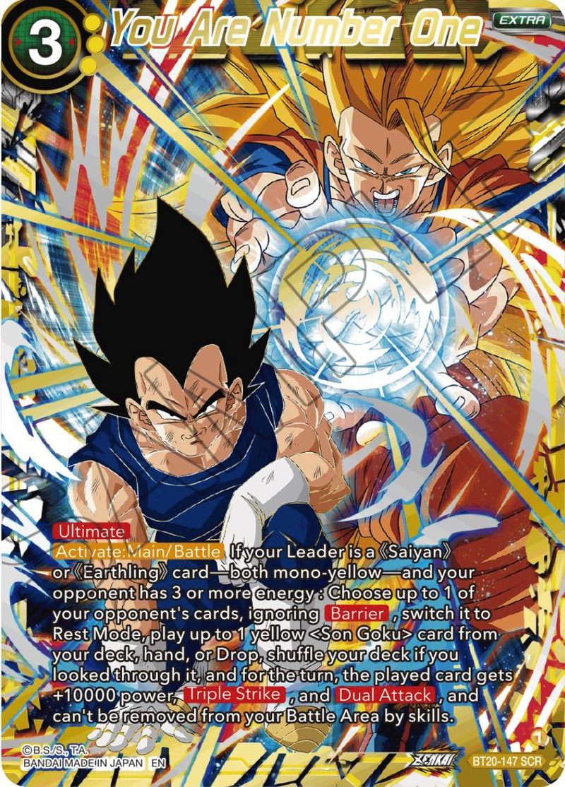 You Are Number One (Alternate Art) (BT20-147) [Power Absorbed] 