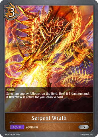 Serpent Wrath (BP01-090EN) [Advent of Genesis] 