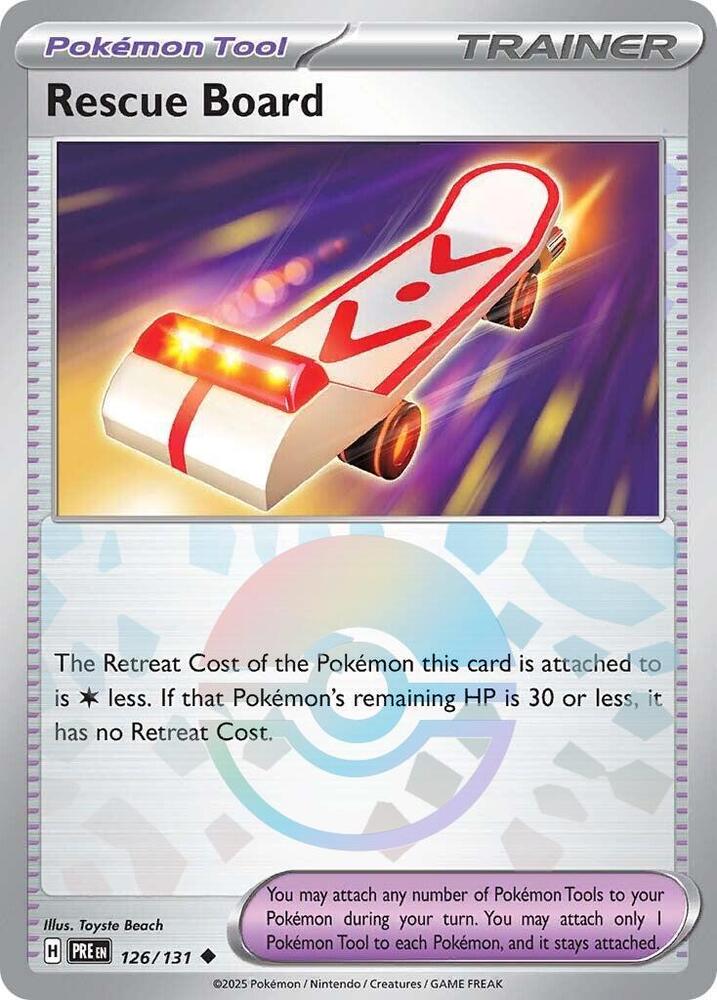 Rescue Board (126/131) (Poke Ball Pattern) [Scarlet &amp; Violet: Prismatic Evolutions] 