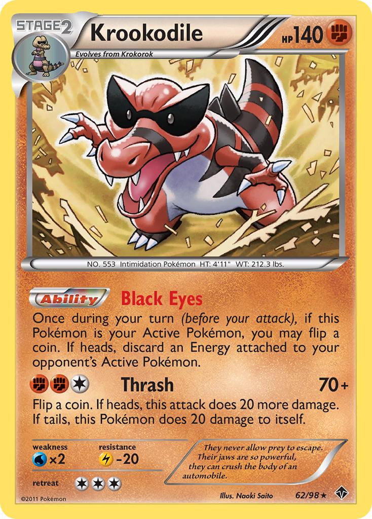 Krookodile (62/98) [Black &amp; White: Emerging Powers] 
