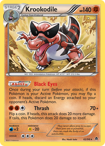 Krookodile (62/98) [Black &amp; White: Emerging Powers] 