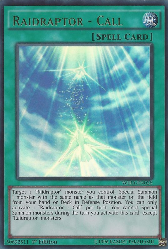 Raidraptor - Call [WIRA-EN025] Ultra Rare 