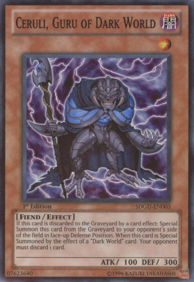 Ceruli, Guru of Dark World [SDGU-EN003] Super Rare 