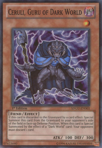 Ceruli, Guru of Dark World [SDGU-EN003] Super Rare 