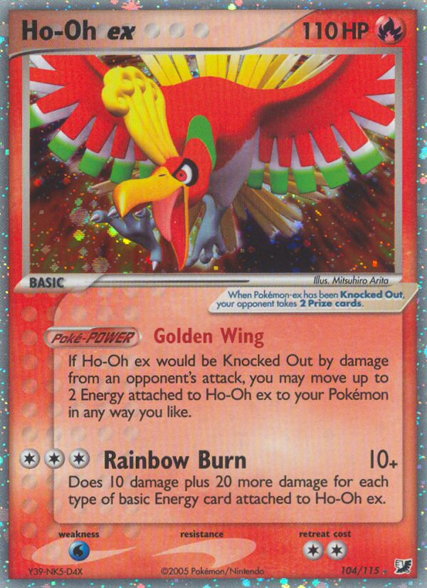 Ho-Oh ex (104/115) [EX: Unseen Forces] 