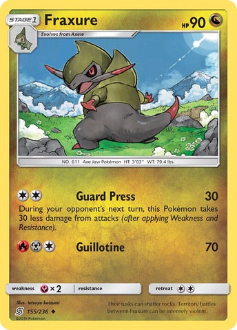Fraxure (155/236) [Sun &amp; Moon: Unified Minds] 