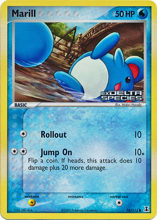 Marill (76/113) (Stamped) [EX: Delta Species] 