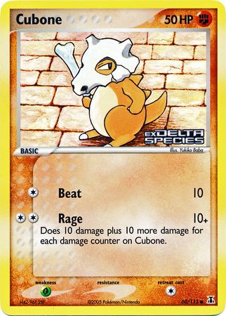 Cubone (60/113) (Stamped) [EX: Delta Species] 