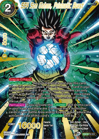 SS4 Son Gohan, Prismatic Burst (EX19-33) [Special Anniversary Set 2021]