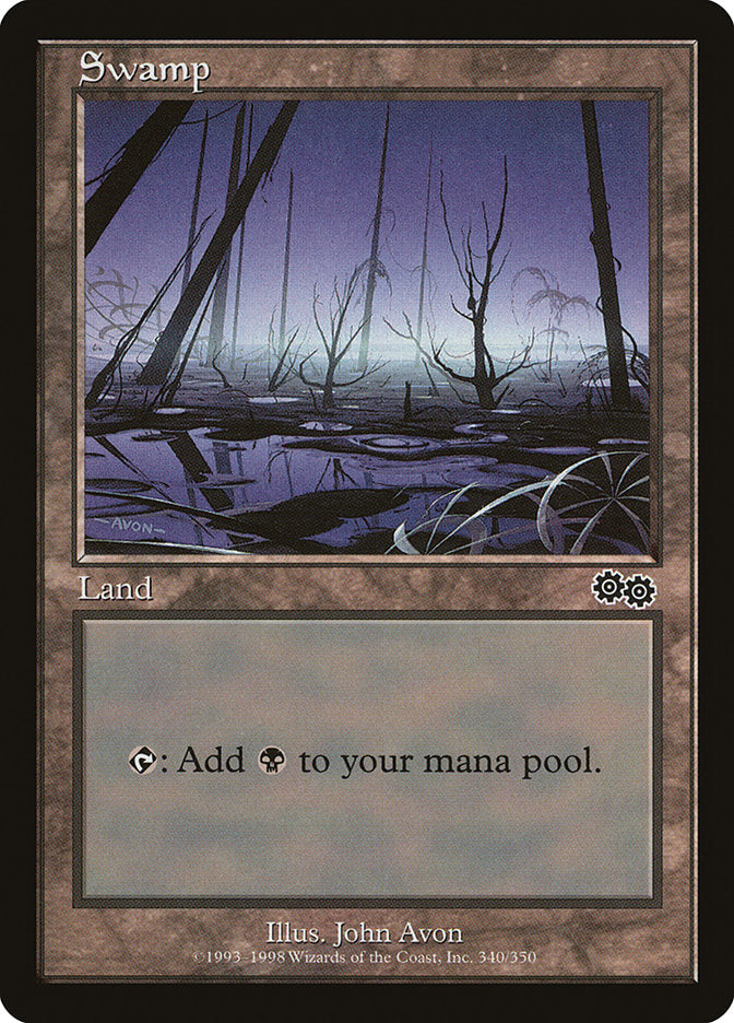 Swamp (340) [Urza's Saga] 
