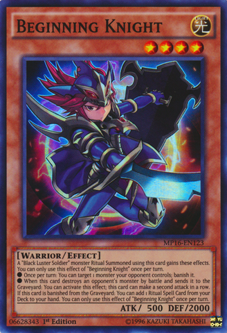 Beginning Knight [MP16-EN123] Super Rare 