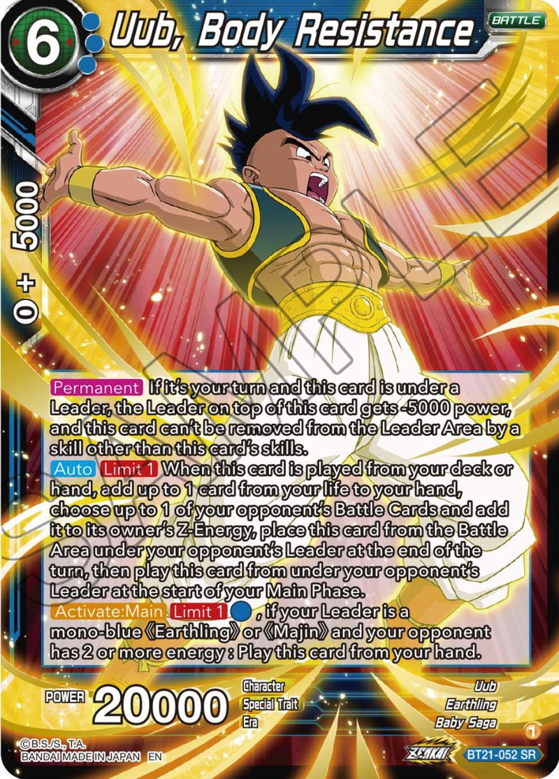 Uub, Body Resistance (BT21-052) [Wild Resurgence] 