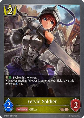 Fervid Soldier (BP01-043EN) [Advent of Genesis] 