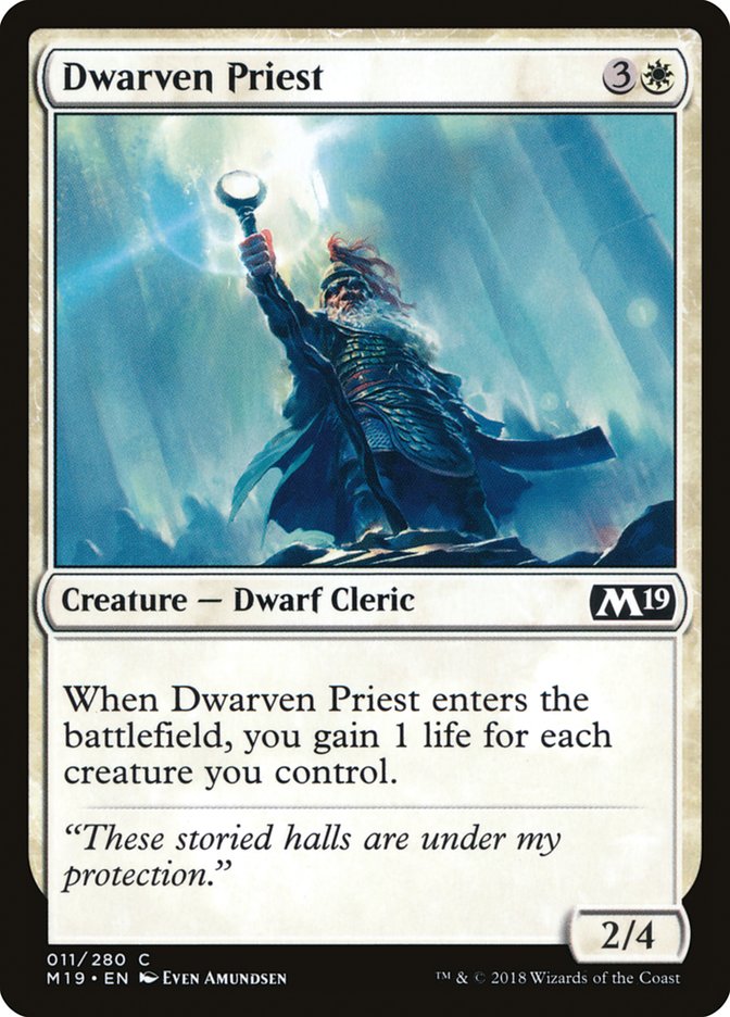 Dwarven Priest [Core Set 2019] 