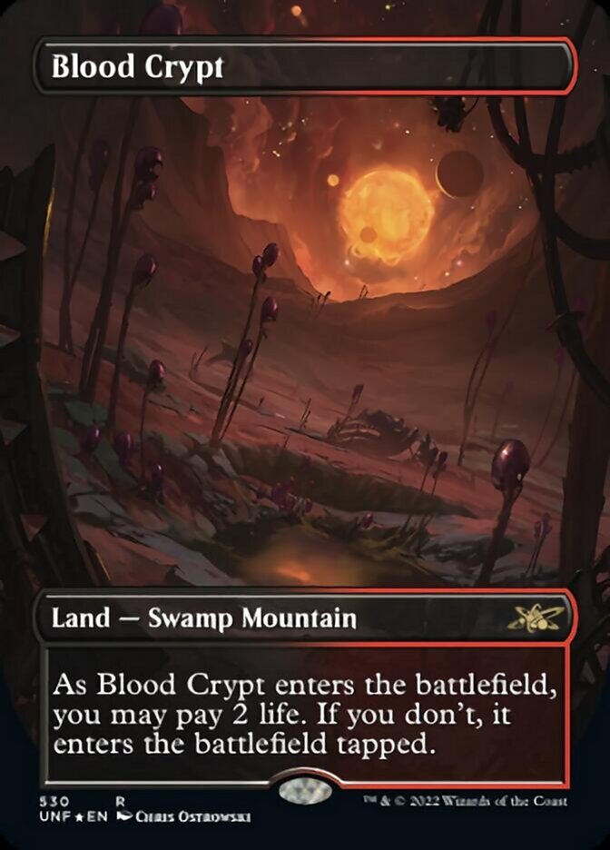 Blood Crypt (Borderless) (Galaxy Foil) [Unfinity] 