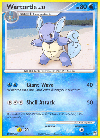 Wartortle (75/132) [Diamond &amp; Pearl: Secret Wonders] 