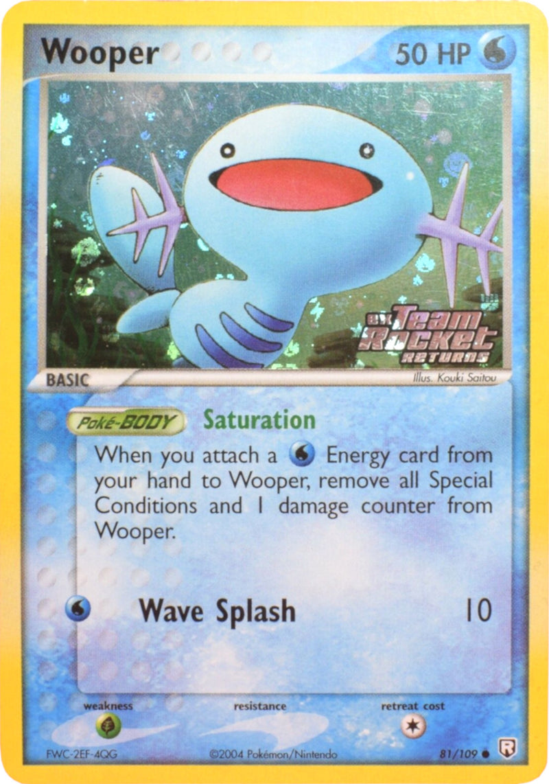 Wooper (81/109) (Stamped) [EX: Team Rocket Returns] 